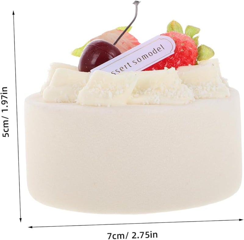 4 Inch Realistic Faux Cake Display Model For Food Photography And Party Decorations - Image 2